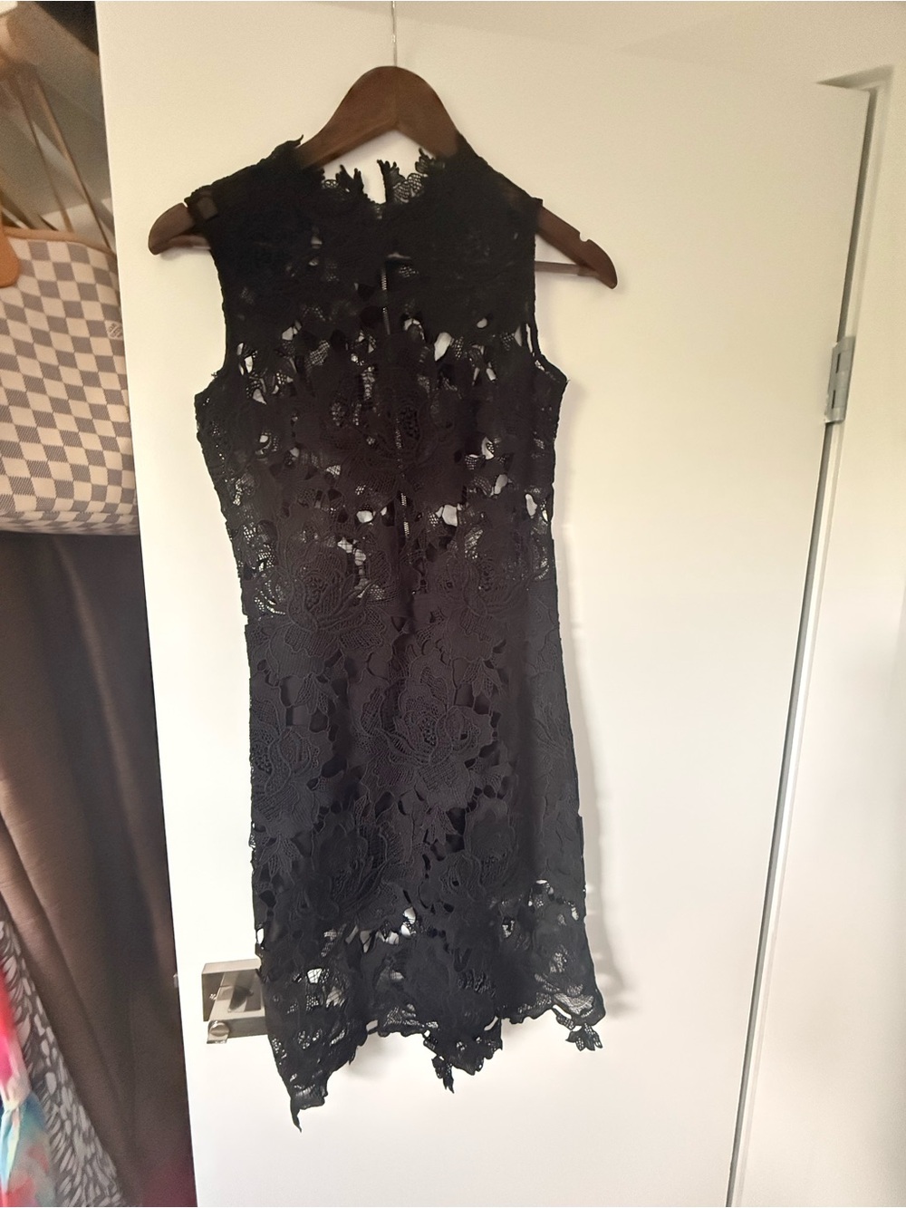 Black Lace Sleeveless Dress